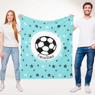 Soccer Star Niedlich Sporty Girls Personalisiert Fleecedecke