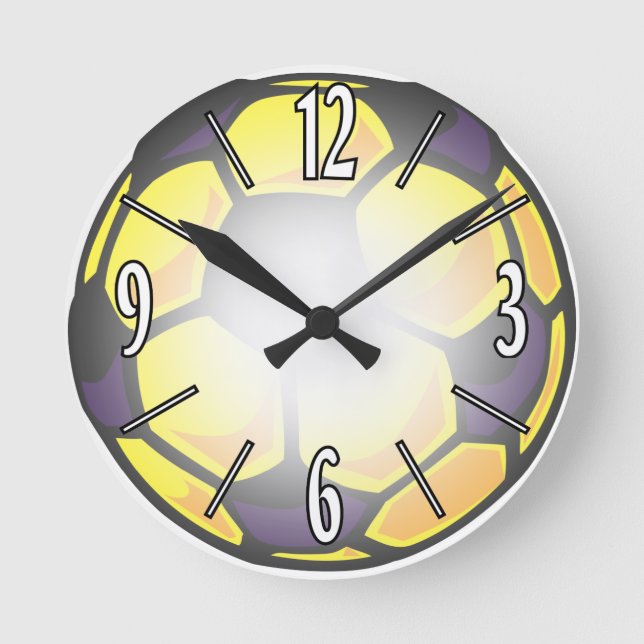 SOCCER TIME! RUNDE WANDUHR (Vorderseite)