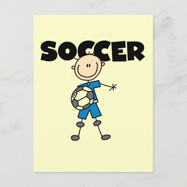 SOCCER-Tshirts und Geschenke Postkarte (Vorderseite)