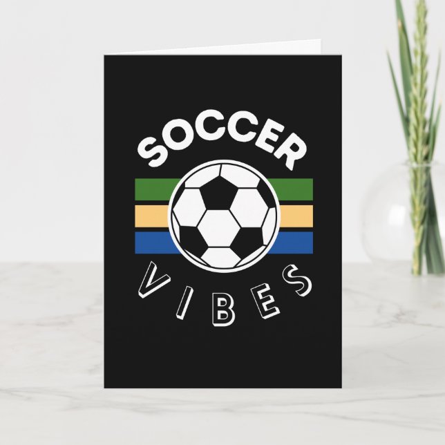 Soccer Vibes Dankeskarte (Vorderseite)