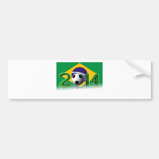 Soccer World Cup 2014 Autoaufkleber (Vorne)