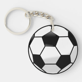 Soccerball Acryl-Schlüsselanhänger Schlüsselanhänger