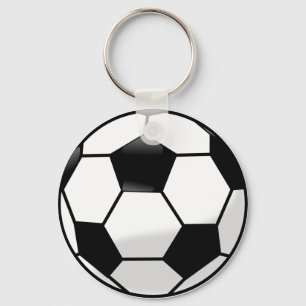 Soccerball Knopf-Schlüsselanhänger Schlüsselanhänger