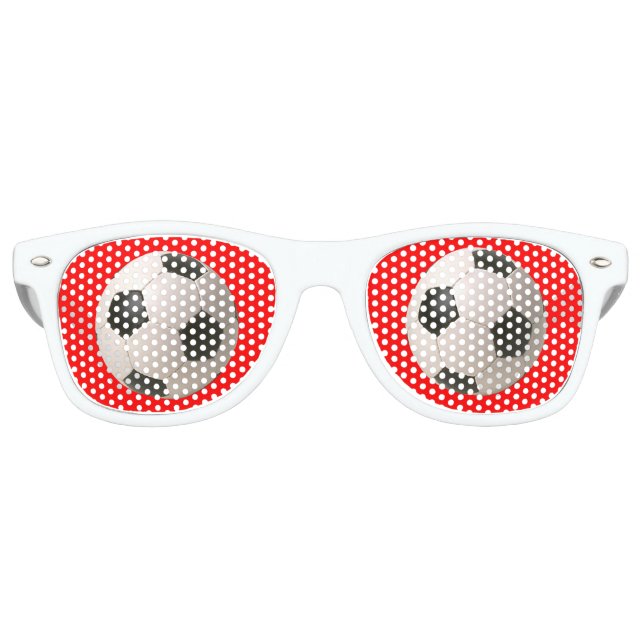 Soccerball Partybrille (Vorderseite)