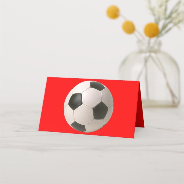 Soccerball Platzkarte (Vorderseite)