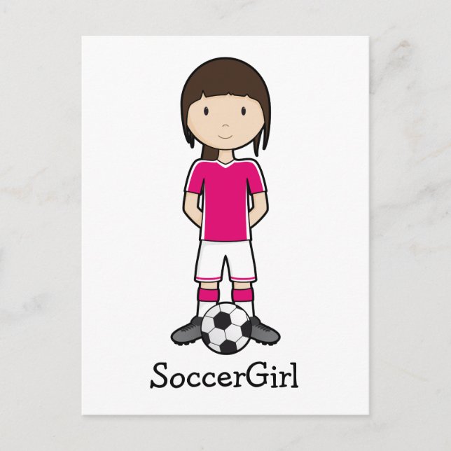 SoccerGirl Postkarte (Vorderseite)