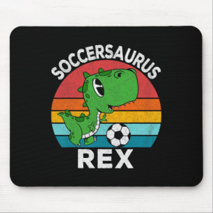 Soccersaurus Rex Fußball-Dinosaurier für Jungen Ki Mousepad