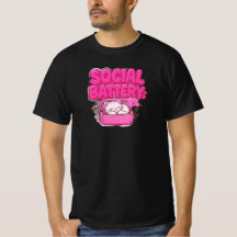 Social Battery 1% Lustiges Introvertierten-Katzens