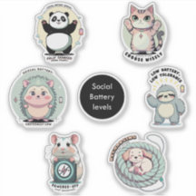 Social Battery Levels Sheet | Introvert Humor 