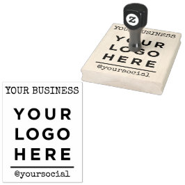 Social-Business-Logo Gummistempel
