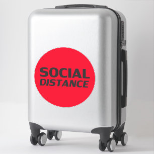 ‚Social Distance‘ Covid 19 Large Floor Circle Aufkleber