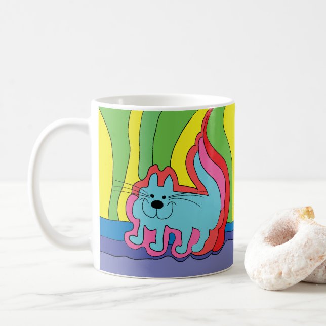 Social Distancing PurrFerred CAT Kaffeetasse (Mit Donut)