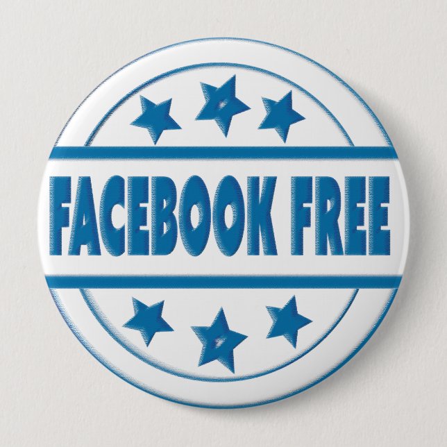 Social Facebook Kostenlose Abzeichen Button (Vorderseite)