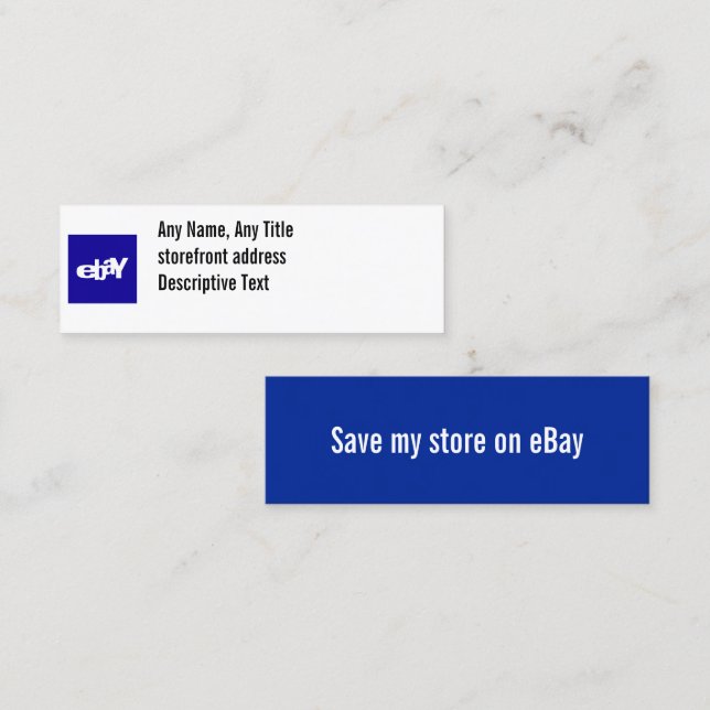 Social-Media-Basiskarte Mini Visitenkarte (Vorne/Hinten)