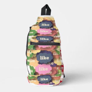 Social Media Icon Bag - Moderne digitale Bilder Crossbody Bag
