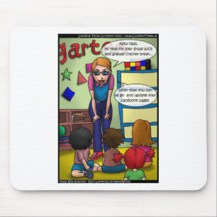 Social Media in Kindergarten Gefallen an den T-Shi Mousepad