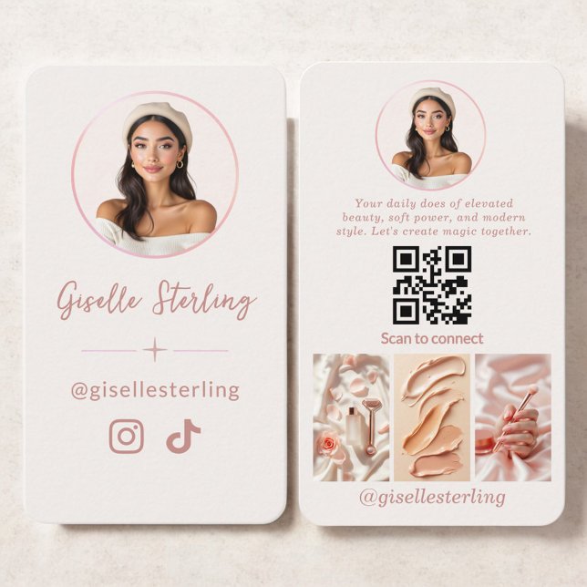 Social Media Influencer Instagram TikTok Visitenkarte (Von Creator hochgeladen)