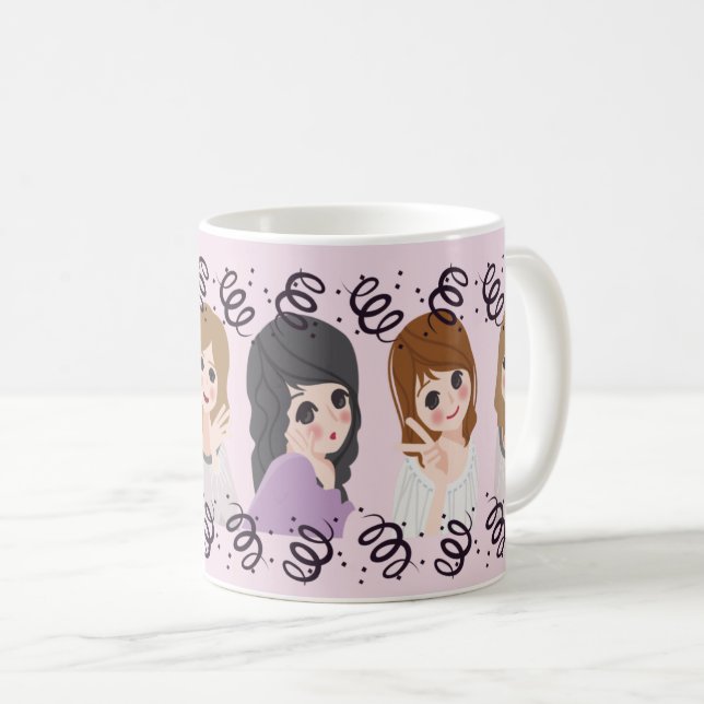 Social Media Lovers & Selfie Enthusiasten Kaffeetasse (VorderseiteRechts)