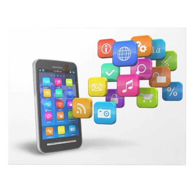 Social Media Notepad Notizblock (Vorderseite)