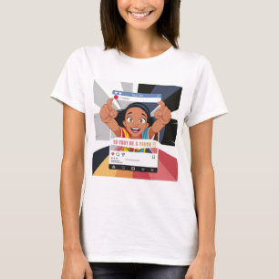 Social Media Rahmen Lustige Kindergeburtstagsfeier T-Shirt