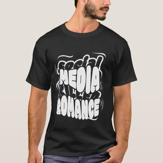 Social Media Romance Reel T-Shirt – Cute Graphic  (Vorderseite)