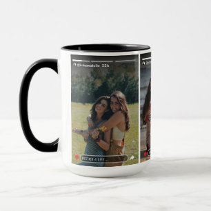 Social Media Story Post Best Friend Foto Tasse