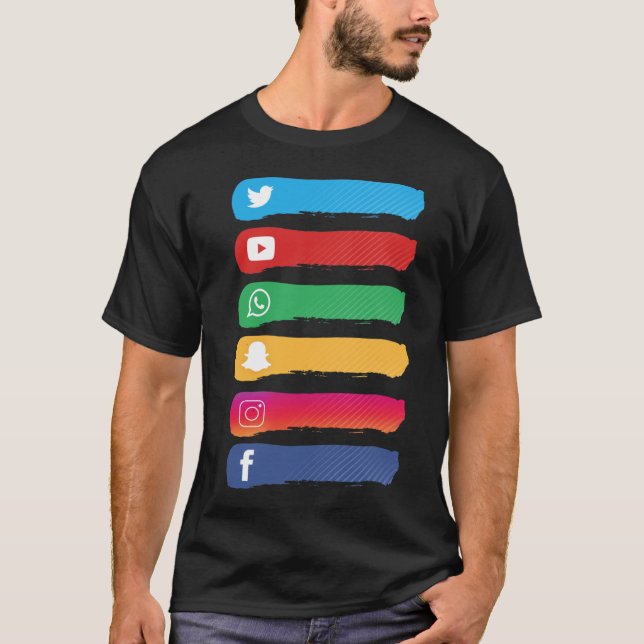 Social Media T-Shirt (Vorderseite)