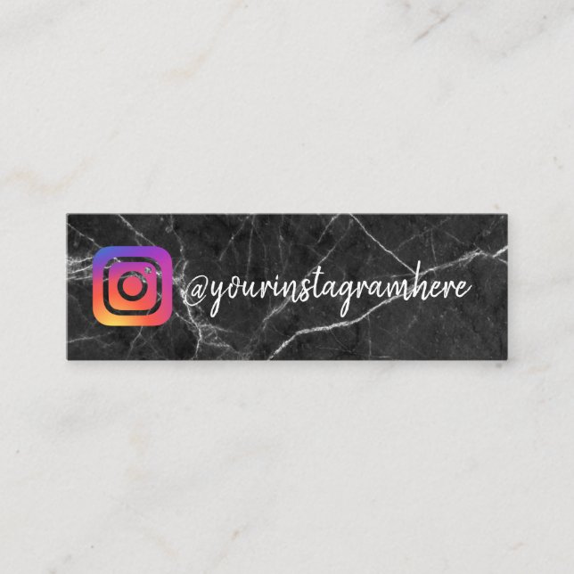 Social Media-Visitenkarte Mini Visitenkarte (Vorderseite)