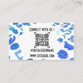 Social-Media-Visitenkarte Visitenkarte