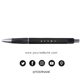 Social Media-Website für Minimalistische Unternehm Kugelschreiber