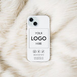 Social Media-White iPhone Hülle<br><div class="desc">Fügen Sie Ihr Logo hinzu.</div>