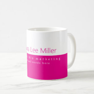 Social Midia Marketing Name Hot Pink Kaffeetasse