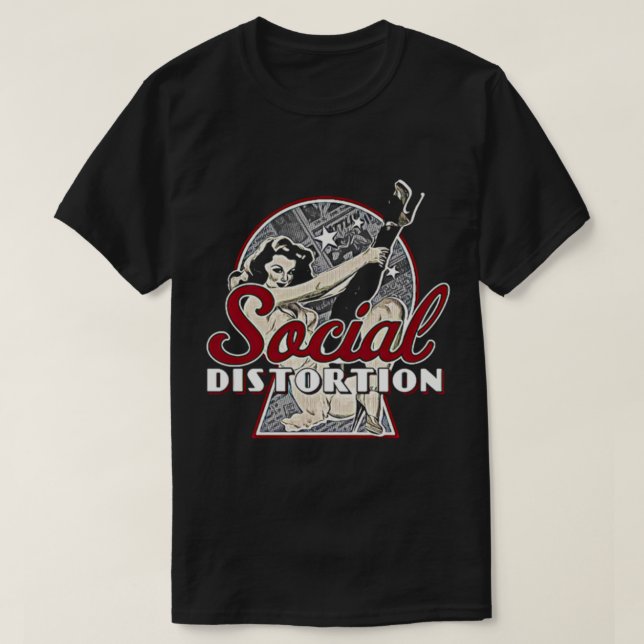 Social Verzeichnisse schöne Mädchen Dance gif T-Shirt (Design vorne)