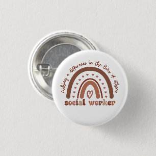 Social Worker Appreciation Graduation Gifts Button