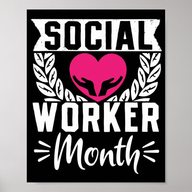 Social Worker Social Worker Month Poster (Vorne)