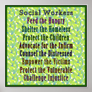 Social Workers Work! Poster