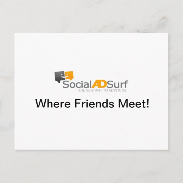 Socialadsurf Post Card! Postkarte (Vorderseite)