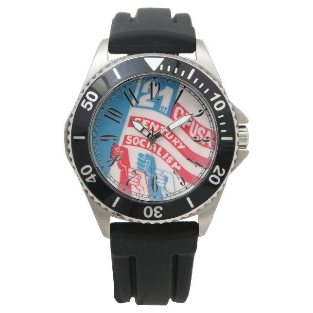 SOCIALISM USA ARMBANDUHR (Vorderseite)
