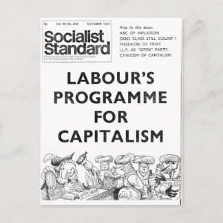 Socialist Standard October 1972 Postkarte