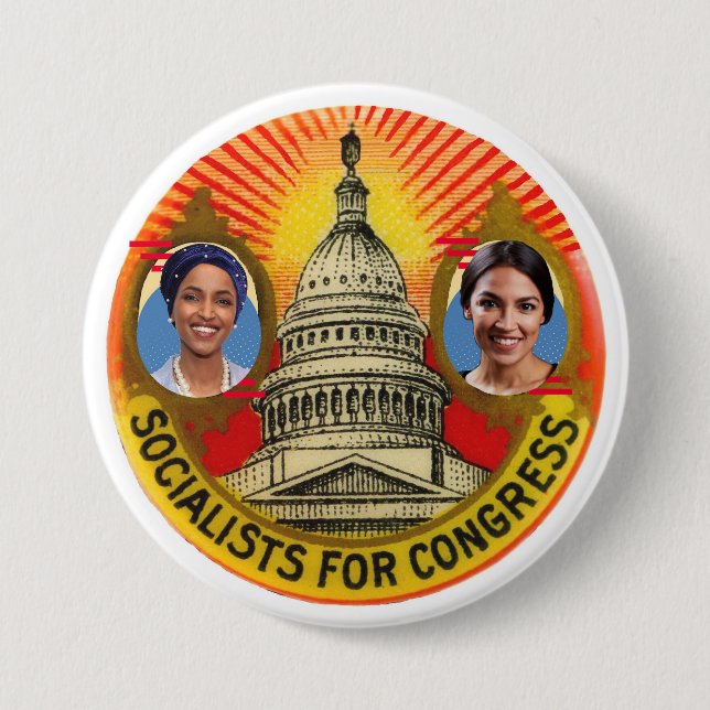 Socialists in Congress Button (Vorderseite)