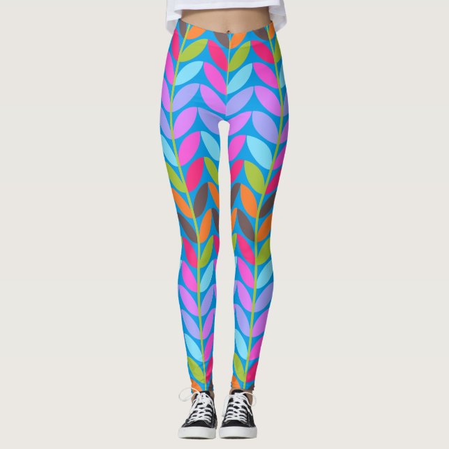 Socialite Summer Ivy Pattern Leggings (Vorderseite)