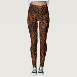 Socialite Wild Bronze Zig Zag Muster Leggings