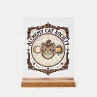 Société de chats d'alchimie Chat Alchimie Art vect