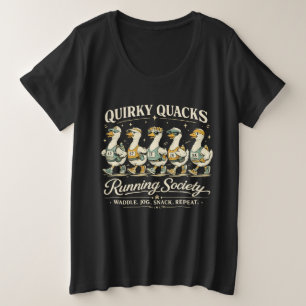 Société de course amusante Quirky Quacks T-shirt d