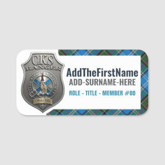 Société du Clan Kirkpatrick -- Étiquette de nom de