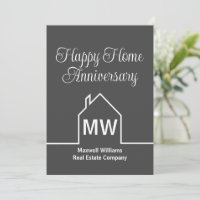Société immobilière Gris Accueil Carte Anniversair