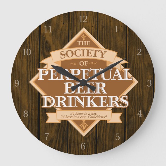 Société Perpetual Beer Drinkers Grande horloge (Recto)