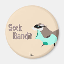 Sock Bandit Funny Ferret Magnet