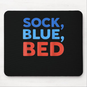 Sock Blau Bett Lustiges Meme Mousepad