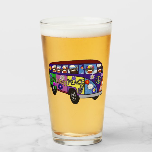 Sock Geld Friedensbus Glas (Vorne (Gefüllt))
